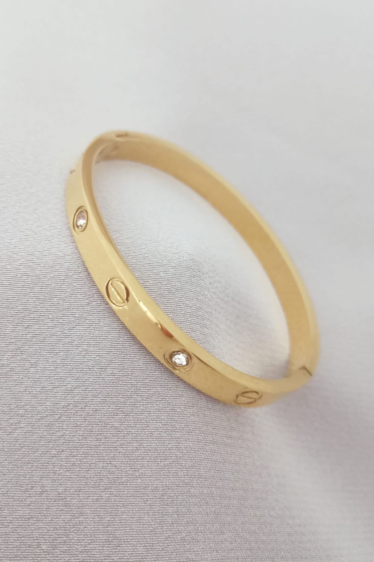 Çelik çocuk boy 6mm cartier bileklik