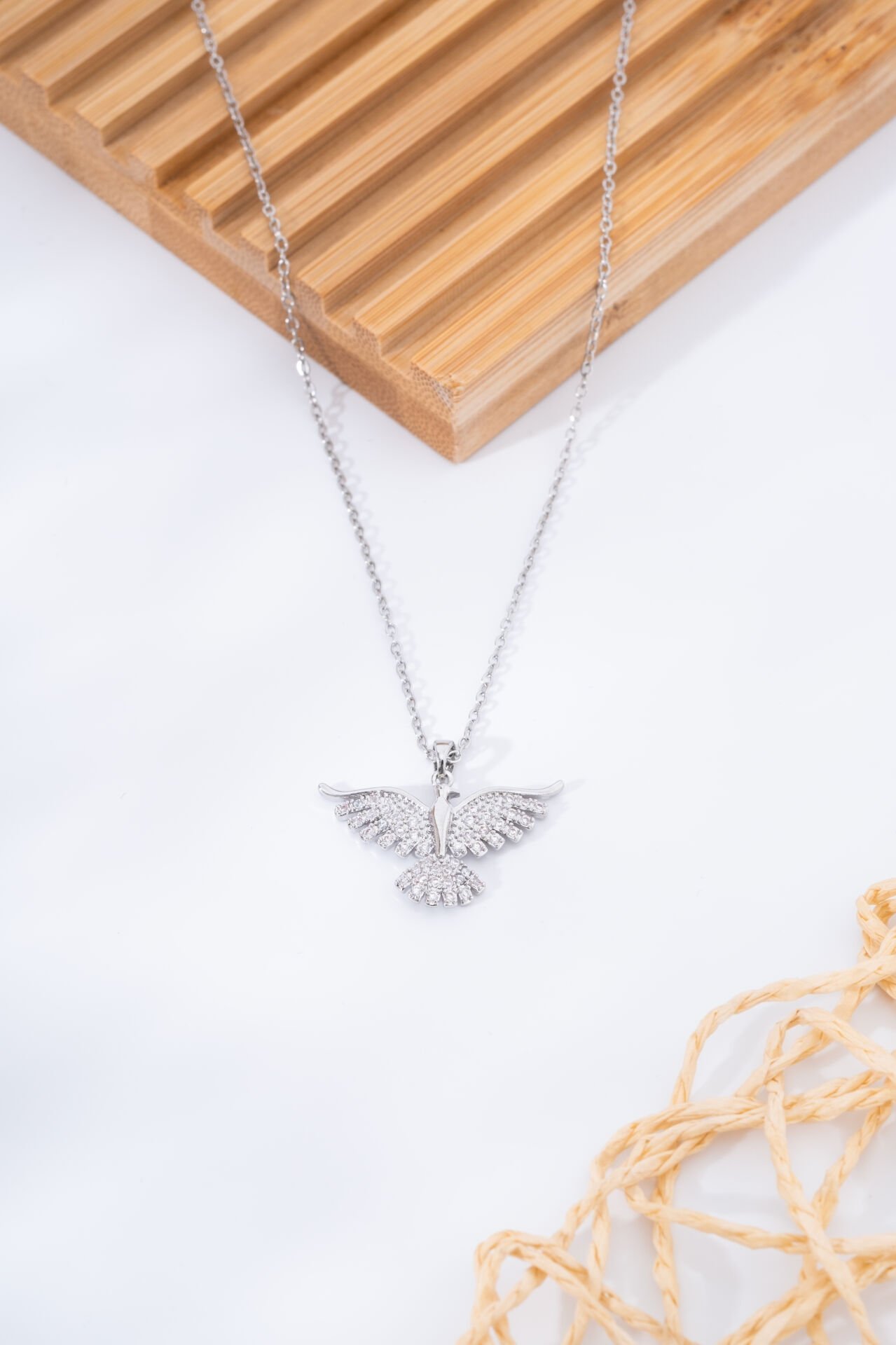 Silver Anka Kuş Figürlü Kolye