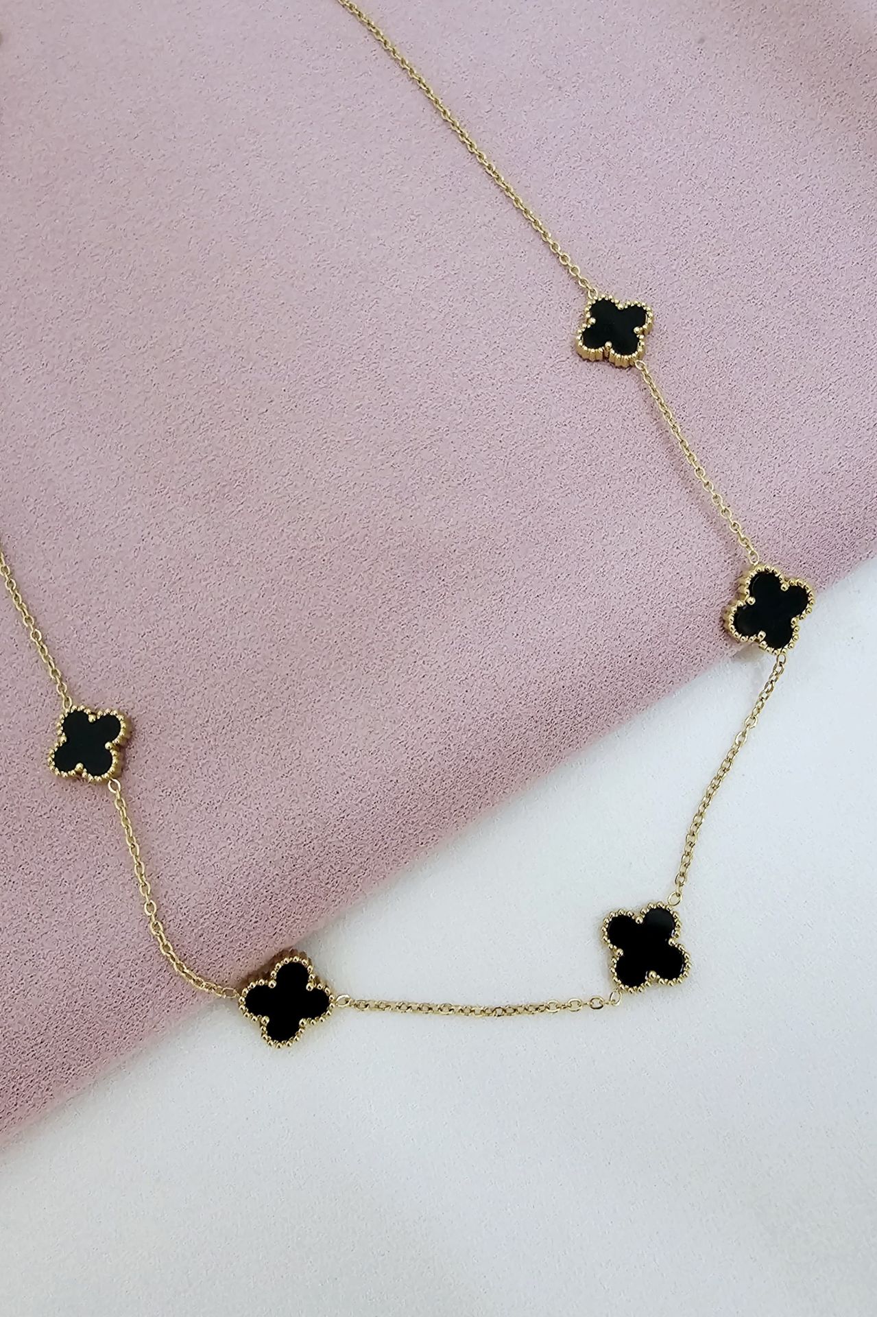 Çelik Van Cleef Gold Kolye