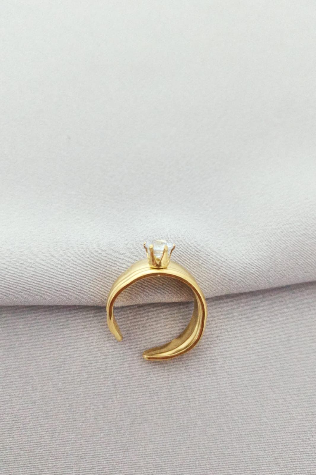 Çelik yüzük gold