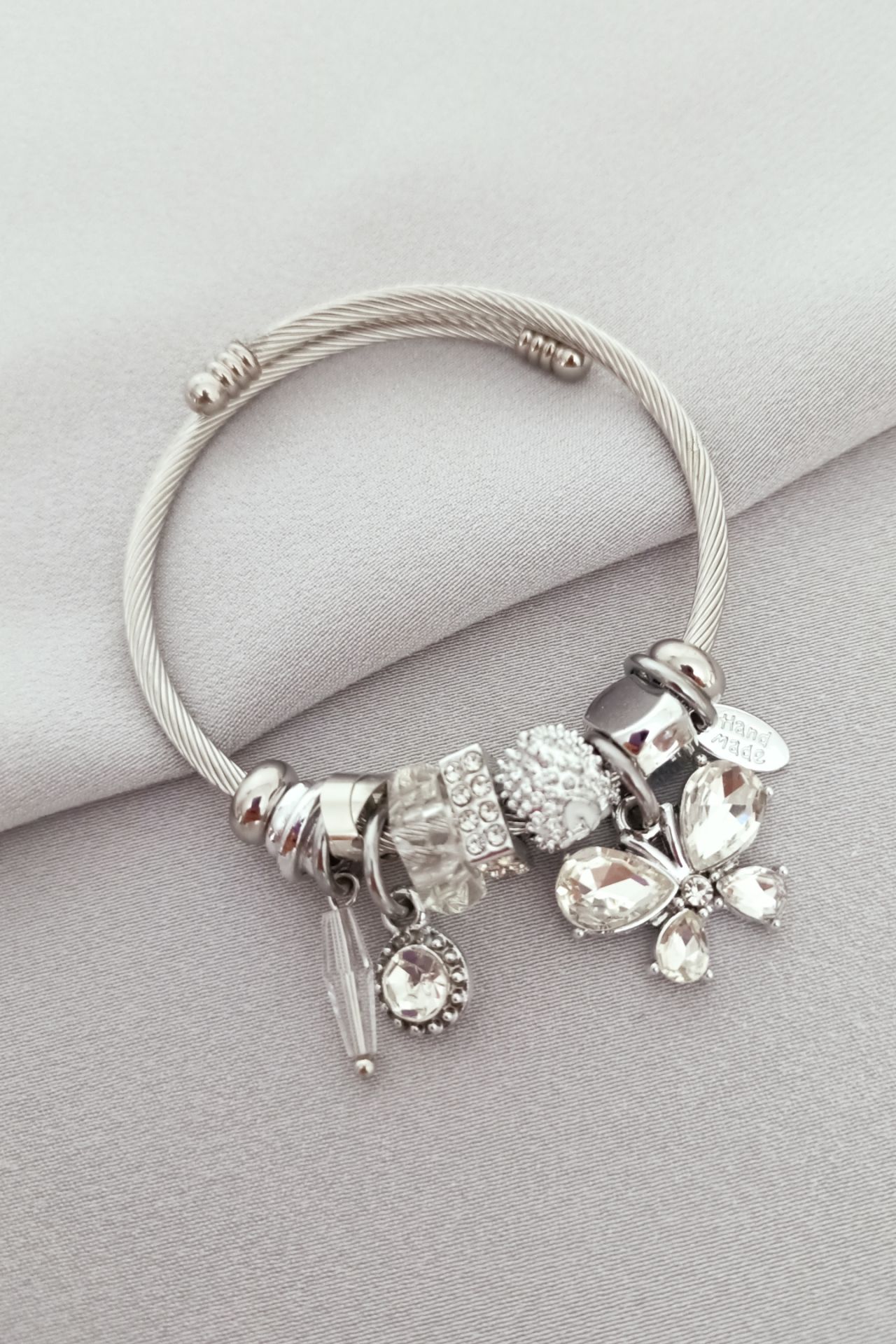Çelik gümüş renk pandora