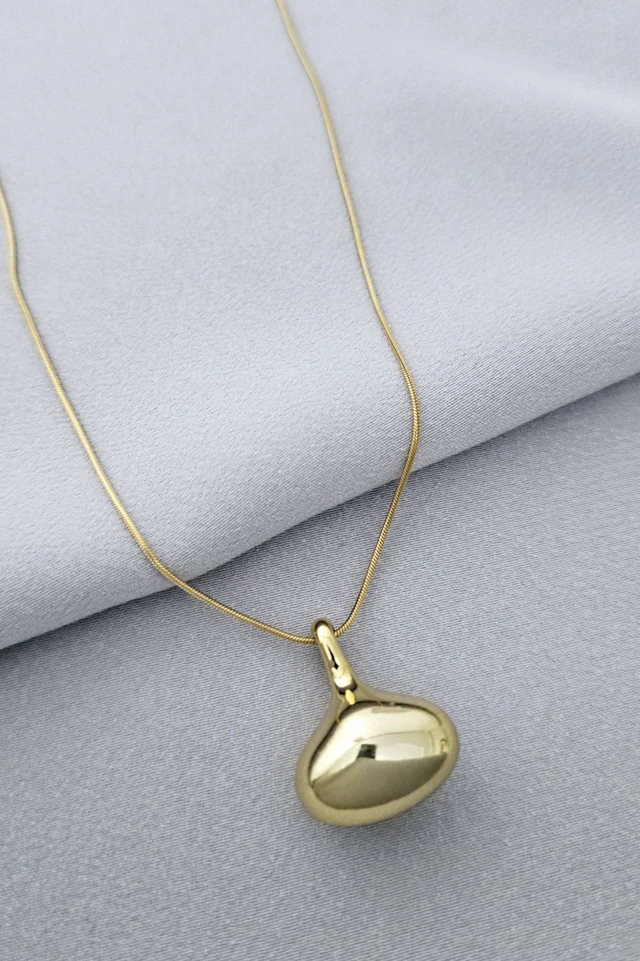 Çelik gold kolye
