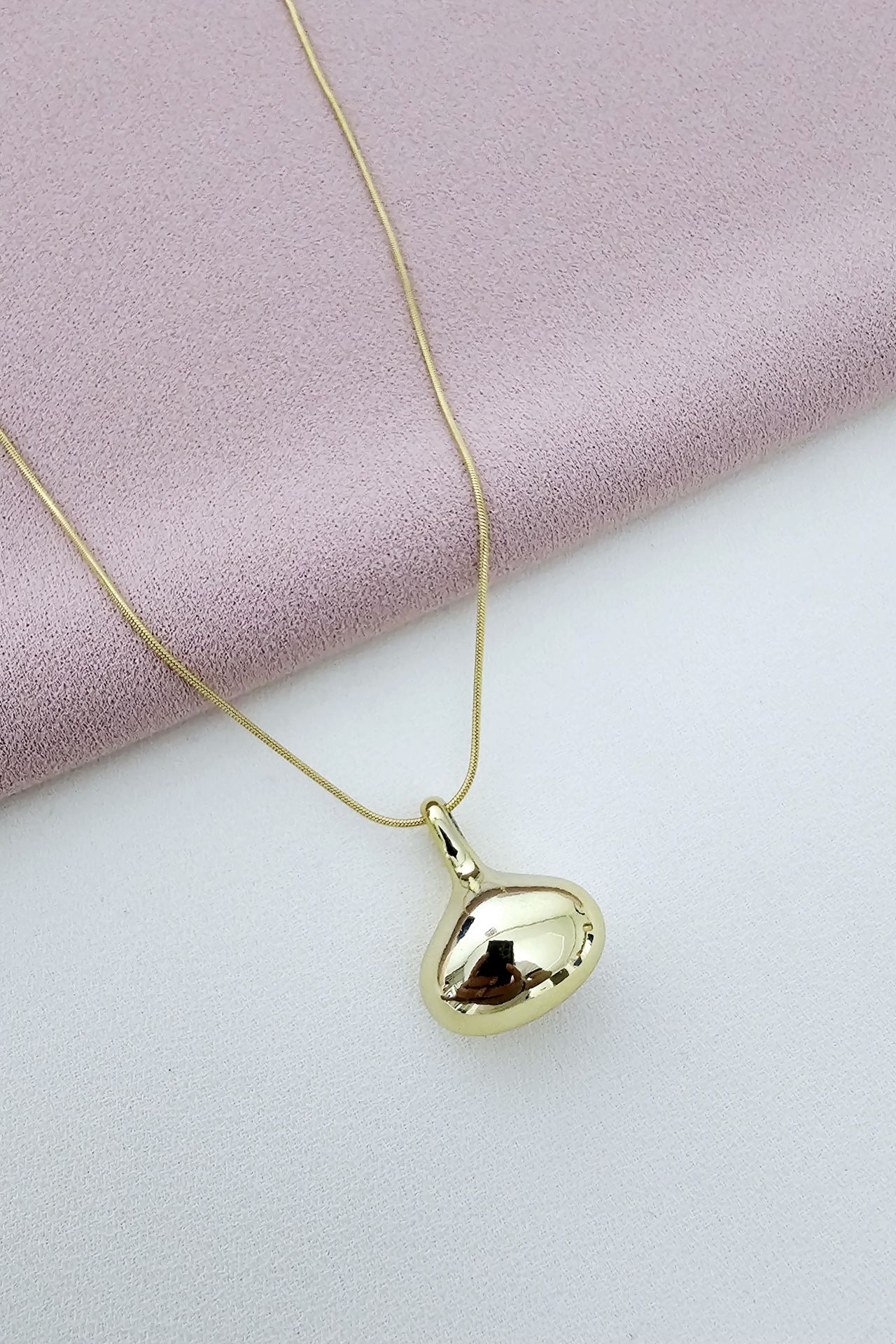 Çelik gold kolye
