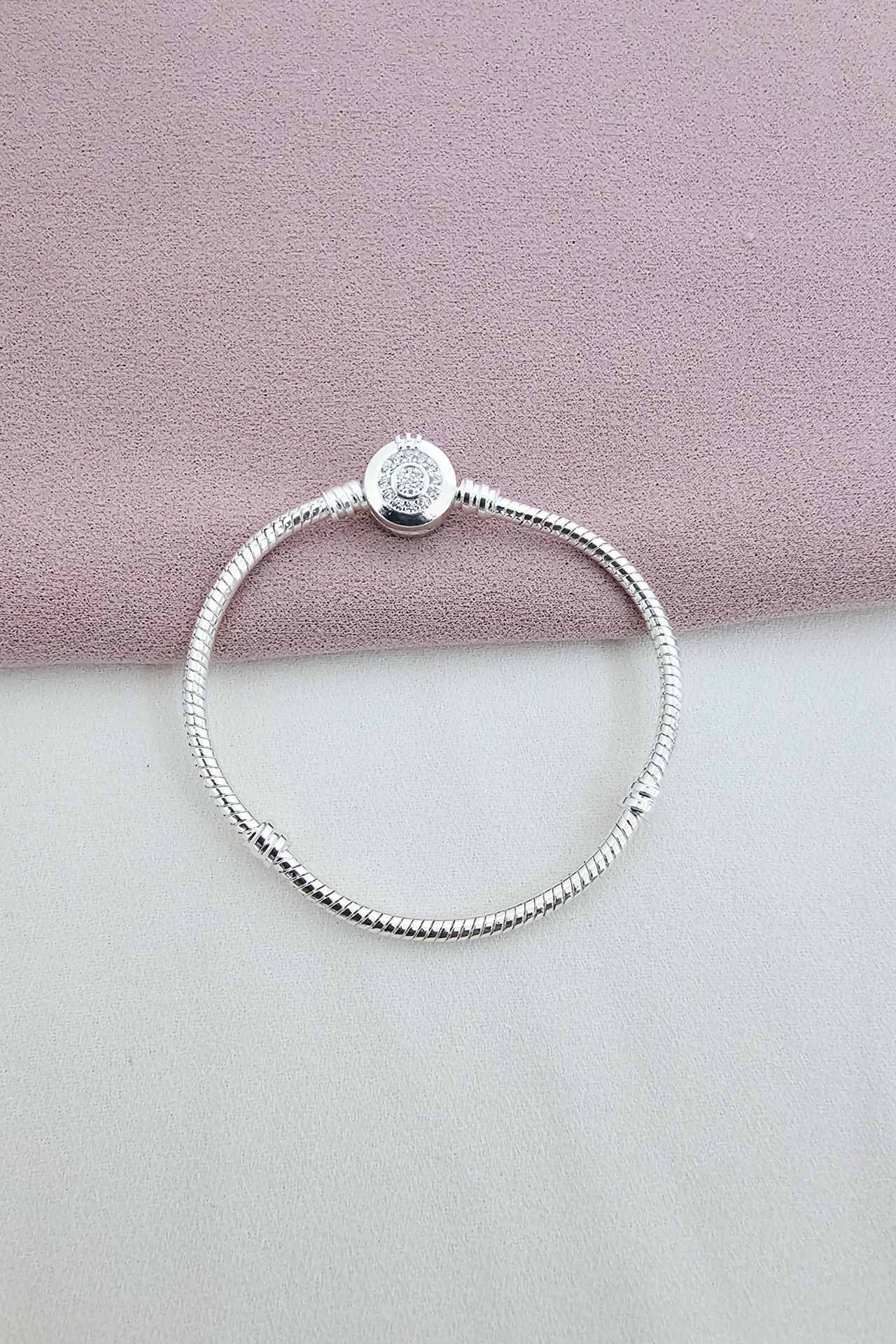 Çelik Nar Detaylı Silver Pandora