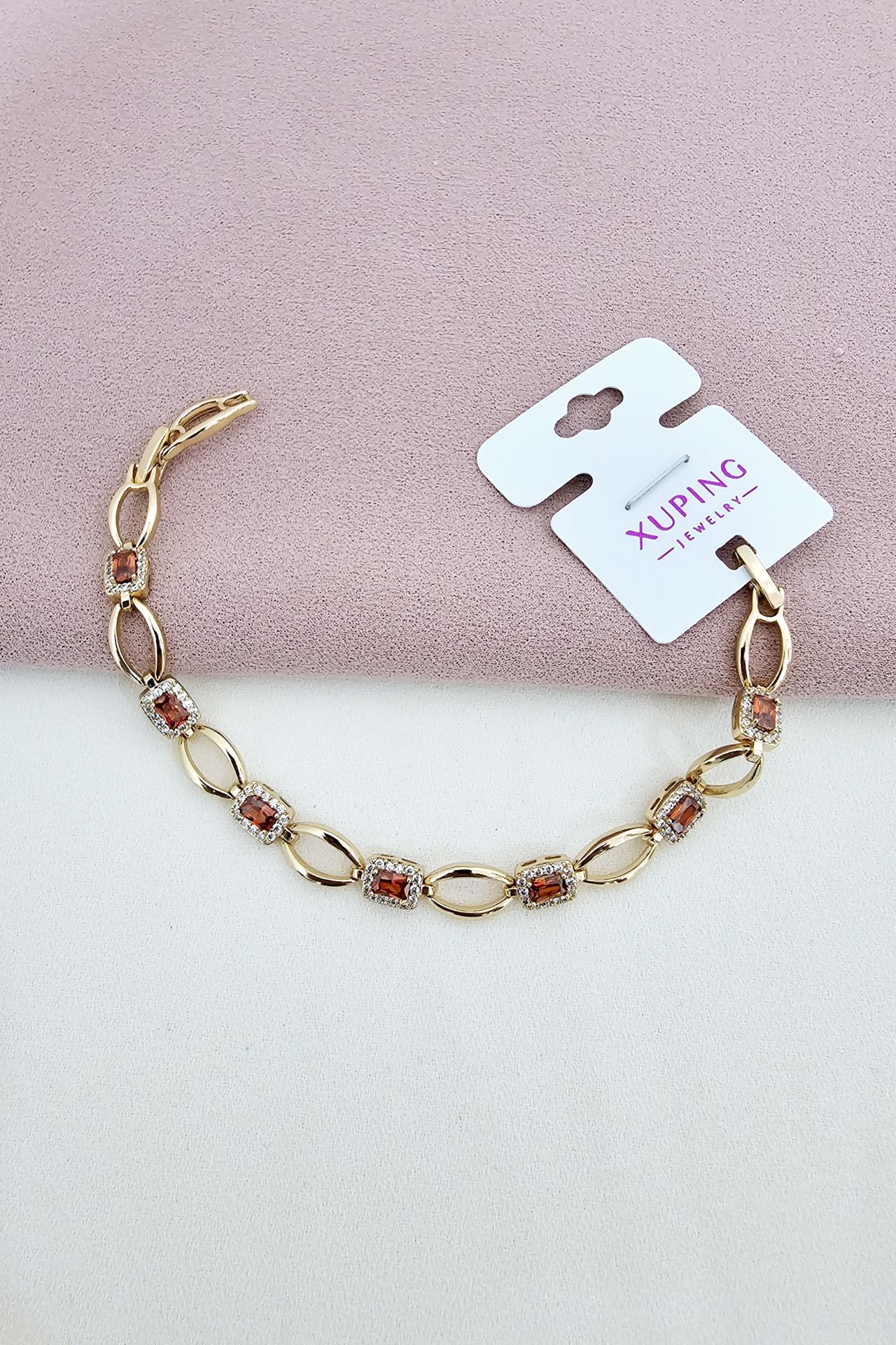 Xuping Kırmızı Taşlı Bileklik