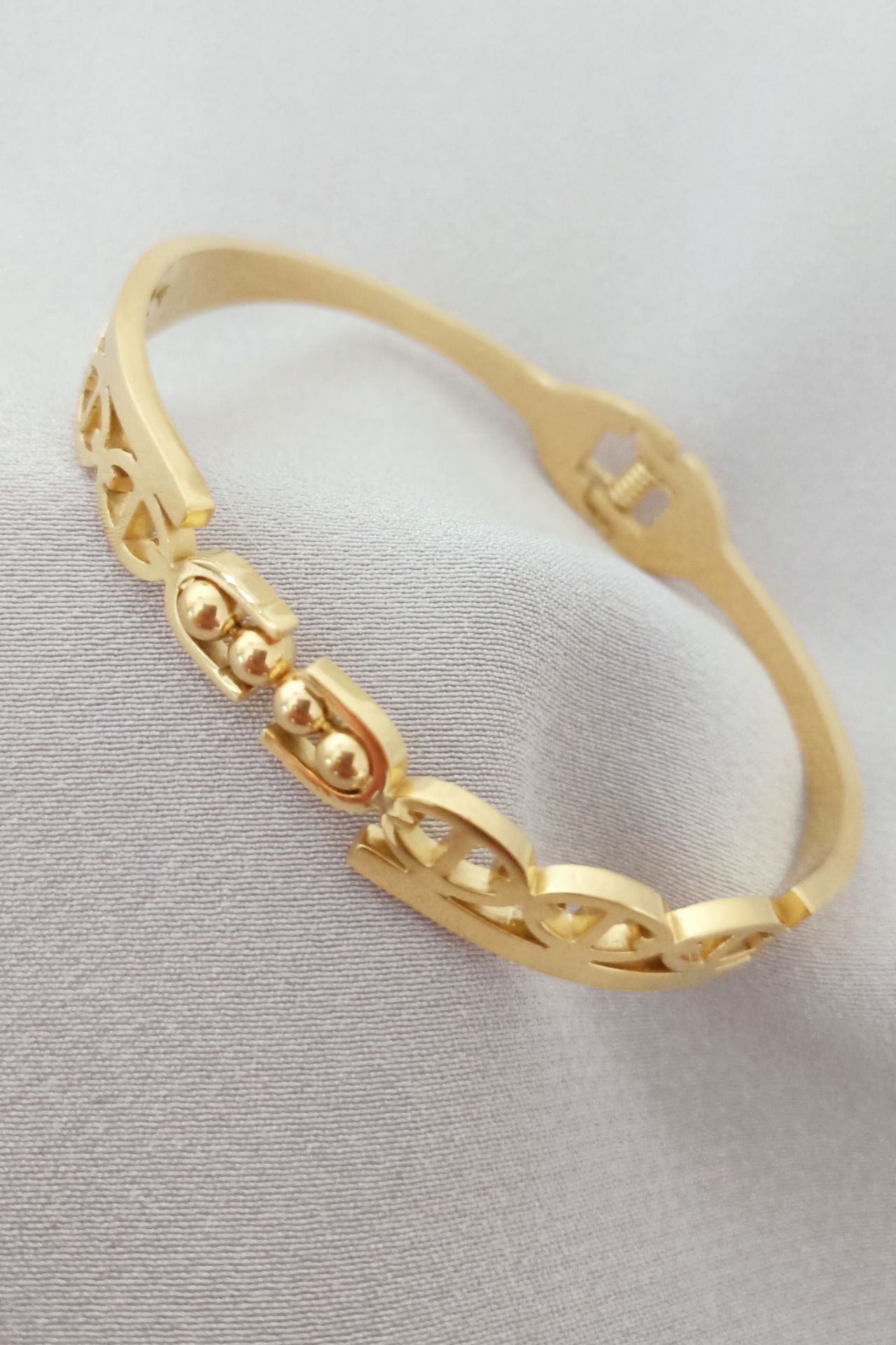 Çelik bileklik gold