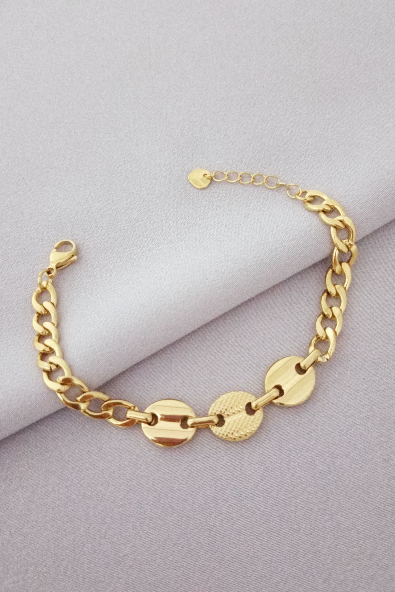 Çelik bileklik gold