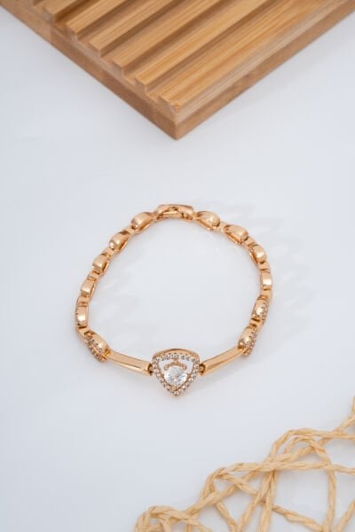 Elmas Taşlı VIP Bileklik Rose