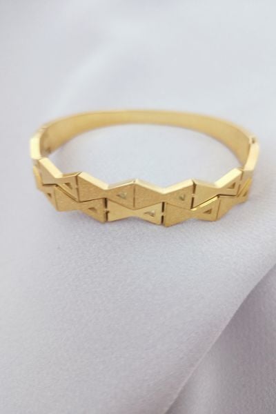 Çelik bileklik gold simli