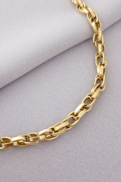 Çelik kolye gold