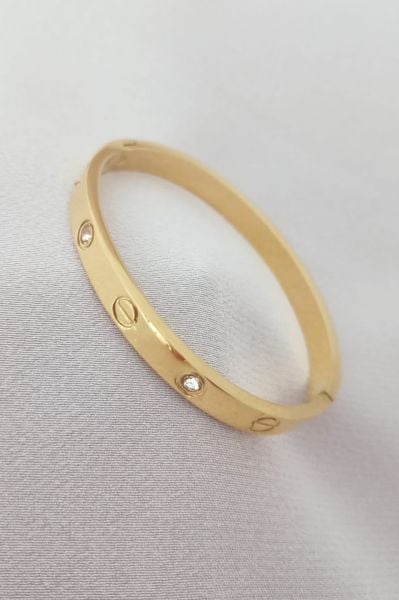 Çelik çocuk boy 6mm cartier bileklik