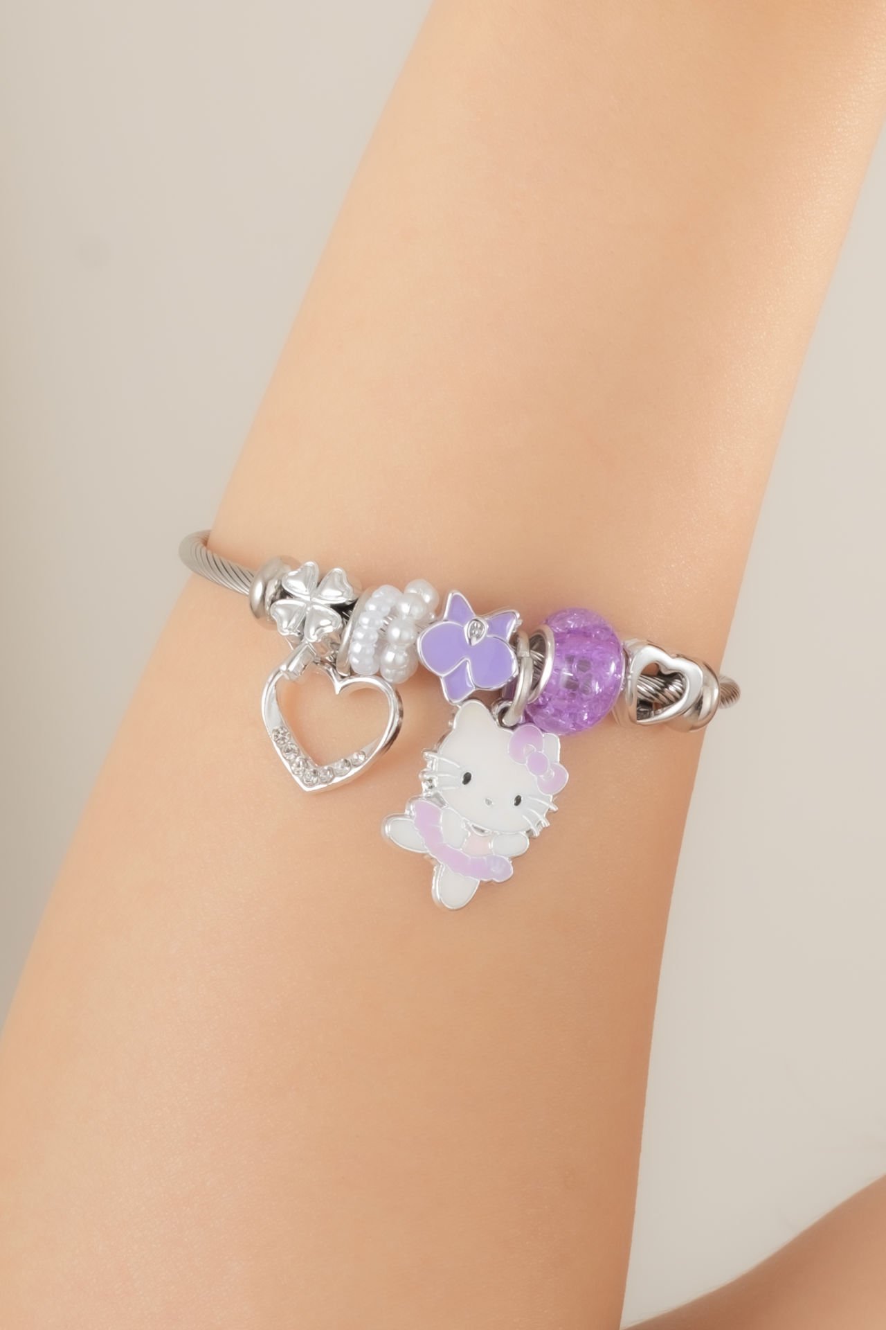 Çelik Pandora Kedicik Figürlü