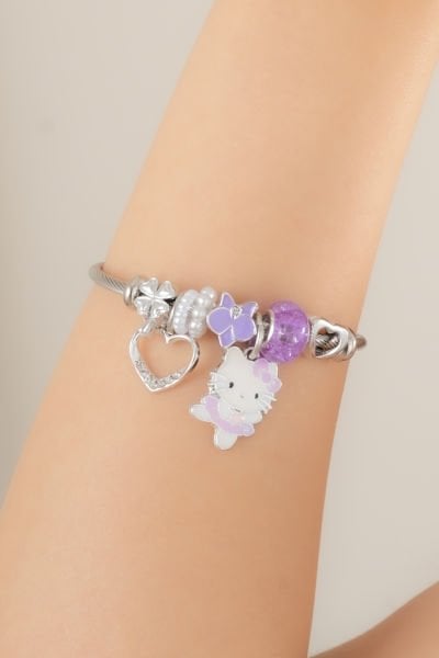 Çelik Pandora Kedicik Figürlü