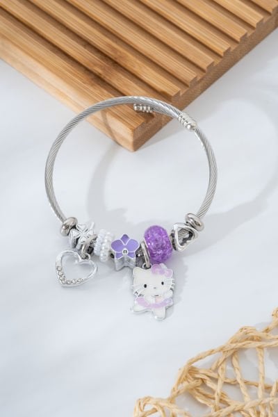 Çelik Pandora Kedicik Figürlü