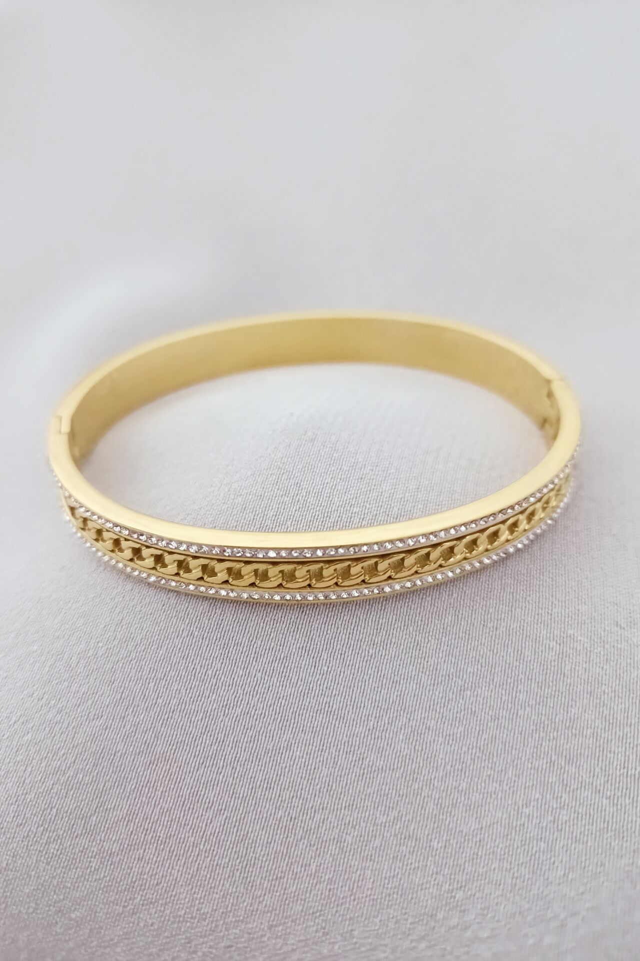 Çelik bileklik gold