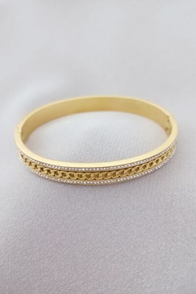 Çelik bileklik gold