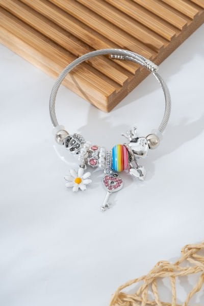 Çelik Pandora Papatya, Anahtar ve Kalpli