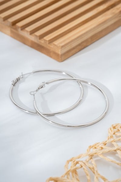 XUPİNG Minimal İnce Çelik  Xuping Halka  Küpe