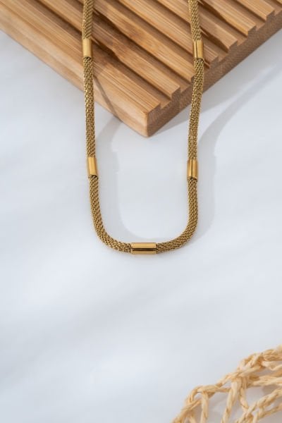 Çelik Zincir Kolye 50 cm.