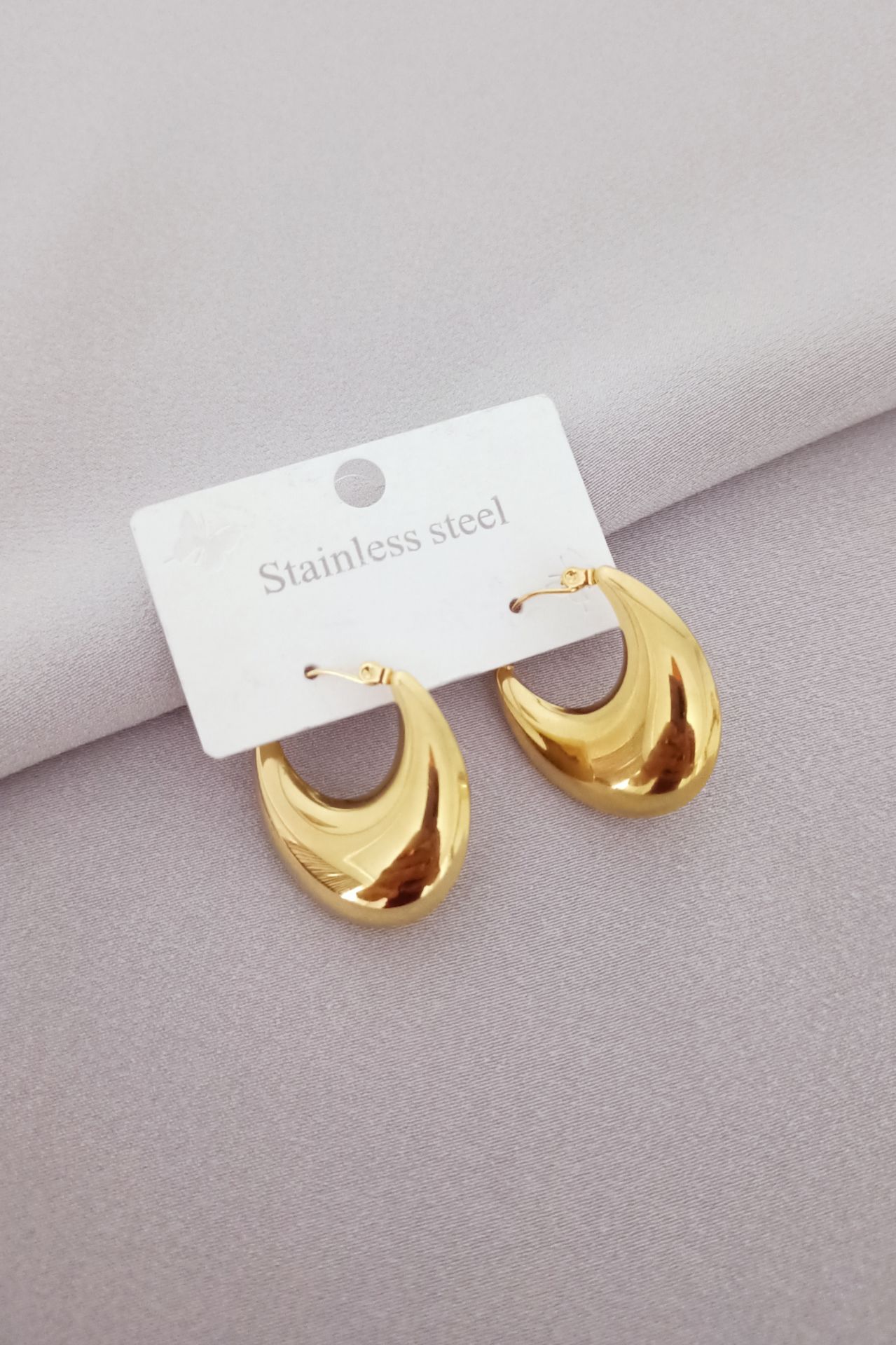 Çelik küpe gold