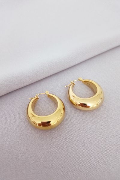 Çelik küpe gold
