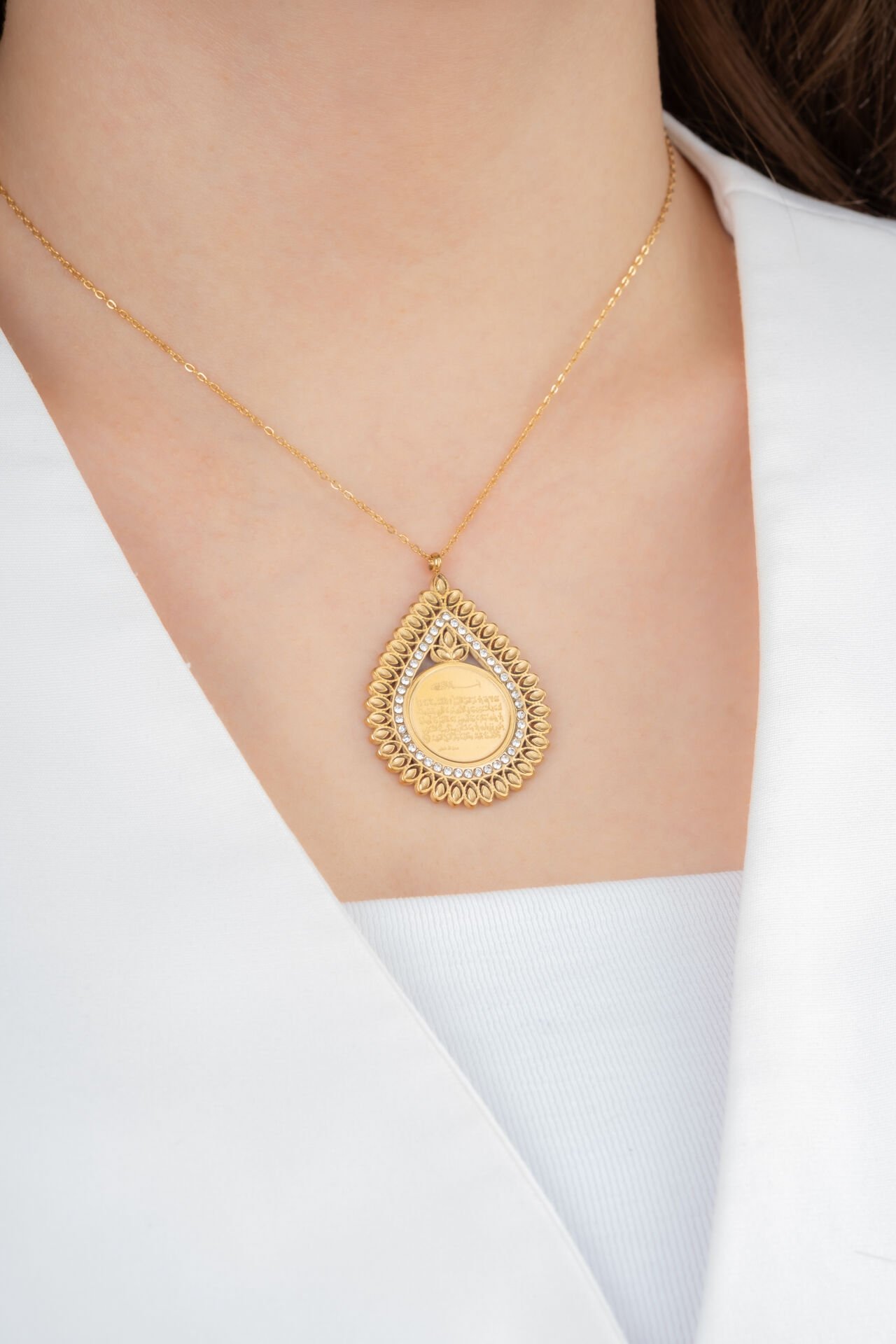 Damla Model Dualı Kolye