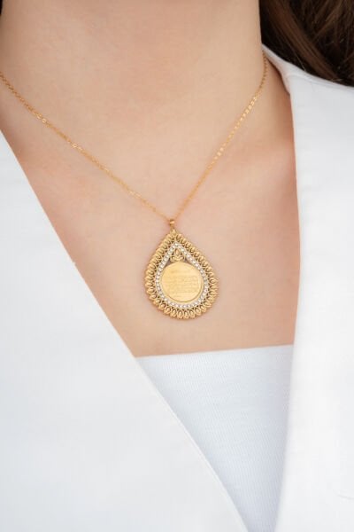 Damla Model Dualı Kolye