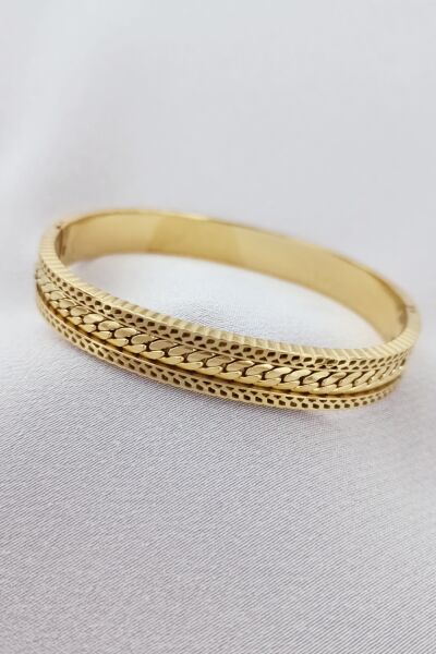 Çelik bileklik gold