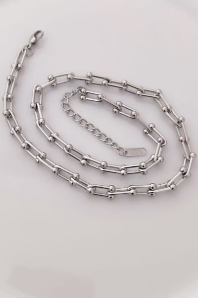 Çelik tiffany kolye silver