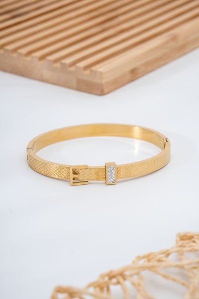 Çelik Taşlı Kemer Bileklik