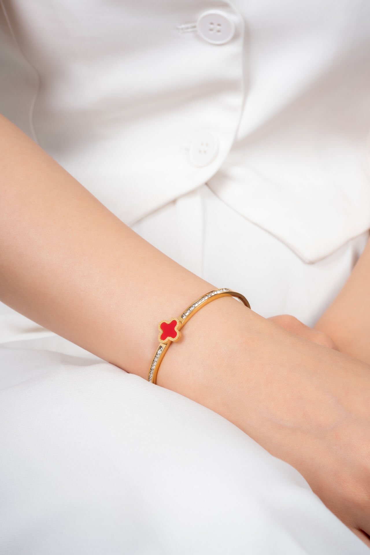 Çelik Van Cleef Bileklik