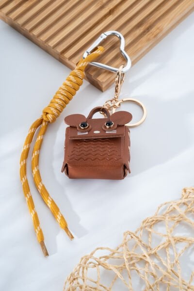 Hayvan Figürlü Çanta Ve Anahtarlık Charm'ı