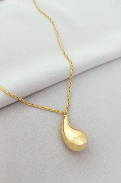 Çelik bottega kolye gold 60 cm