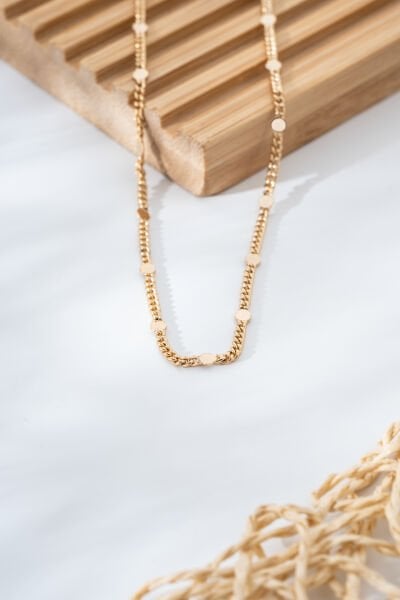 XUPİNG Gold Renk Zincir Detaylı Kolye