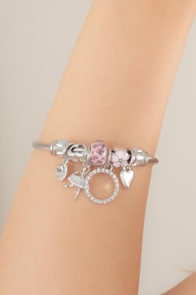 Çelik Pandora Balerin ve Kalp Figürlü