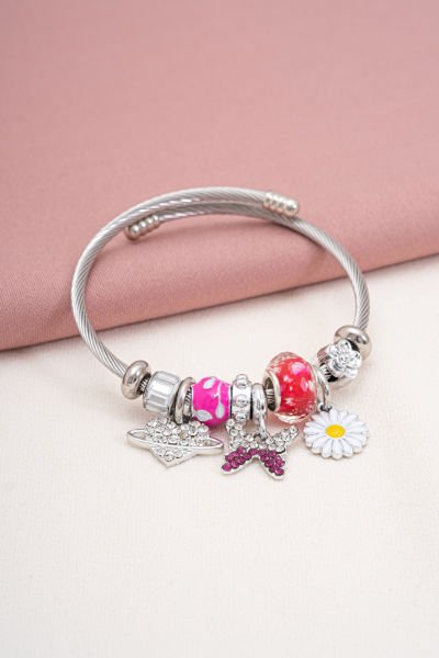 Çelik Pandora Love Kalpli