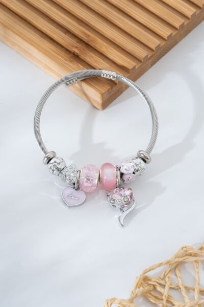 Çelik Pandora Love Kalpli