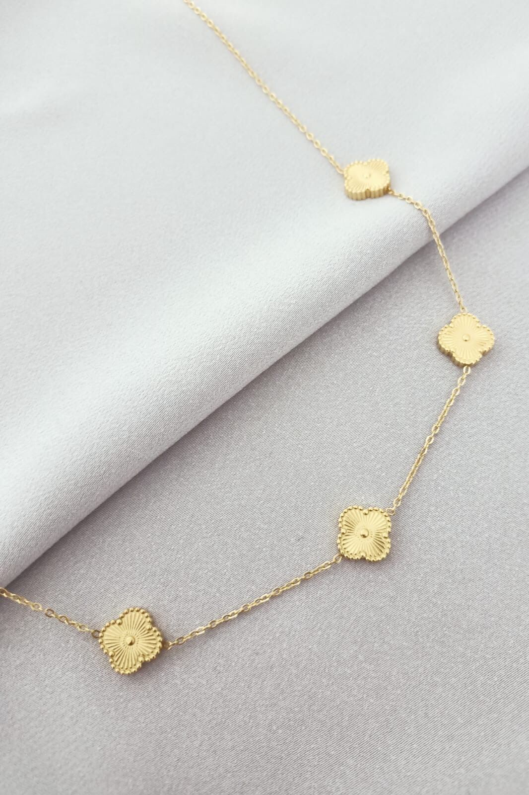 Çelik Van Cleef Yonca Kolye