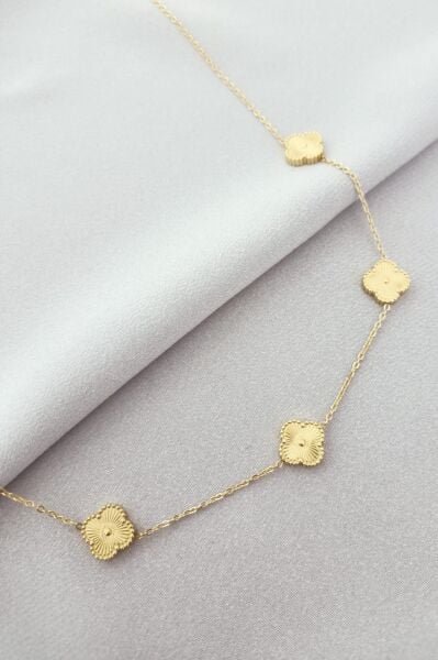 Çelik Van Cleef Yonca Kolye