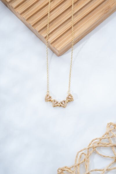 Çelik Mıknatıslı Gold Kolye