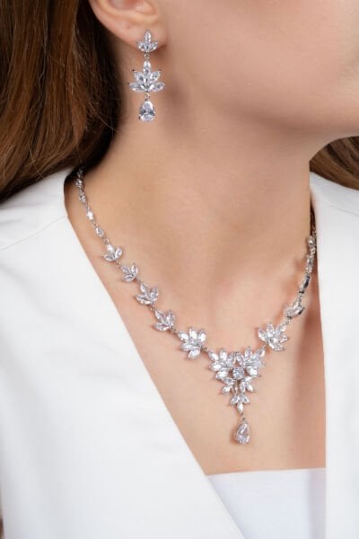 Gümüş Taşlı Takı Seti