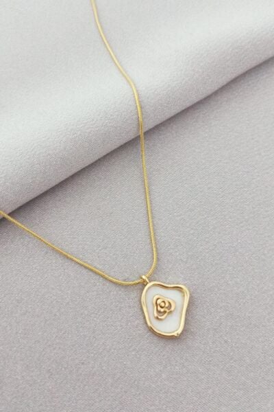Çelik kolye gold