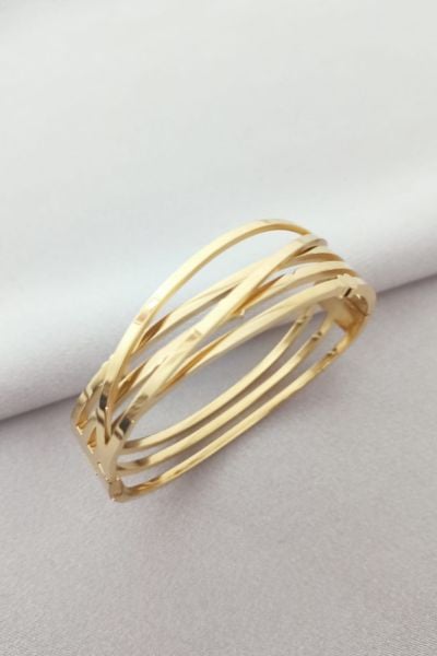 Çelik gold bileklik