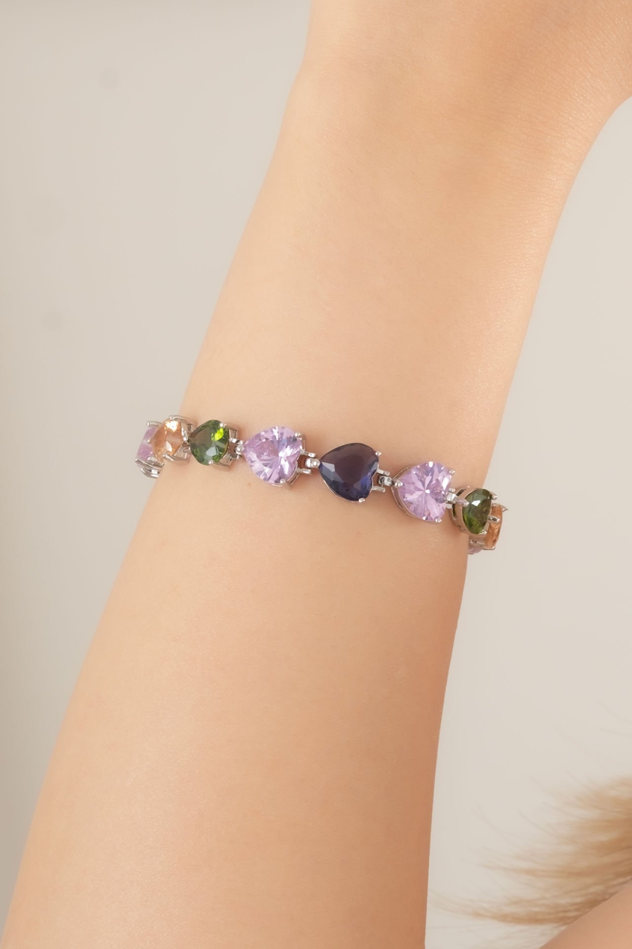 Vip Renkli Taşlı Bileklik