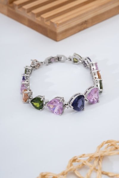Vip Renkli Taşlı Bileklik