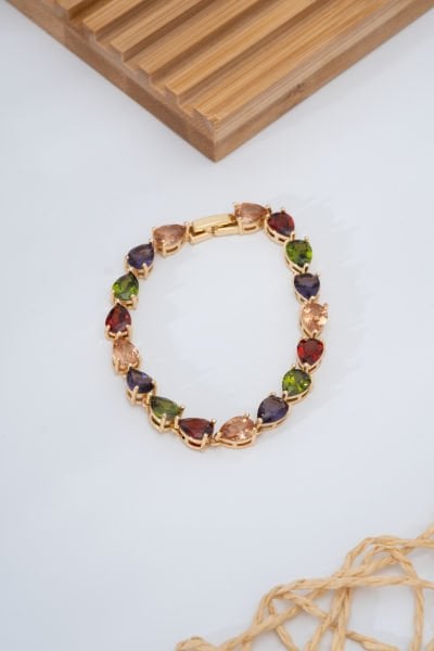 Vip Renk Cümbüşü Taşlı Bileklik