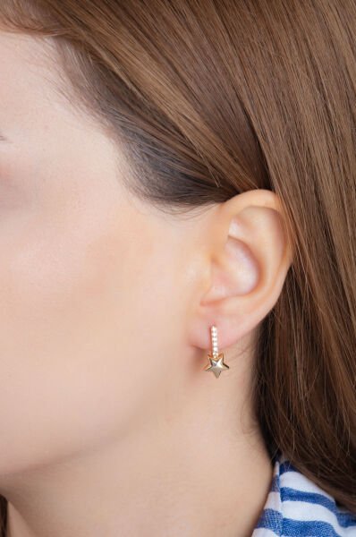 Rose Yıldız Figürlü VİP Küpe Seti