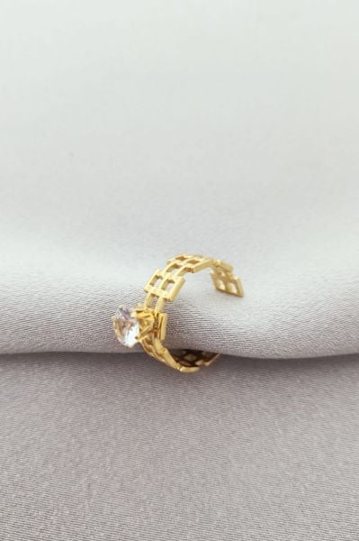 Çelik yüzük gold