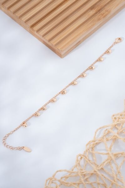 Rose Kalp Figürlü Rose Renk VİP Bileklik