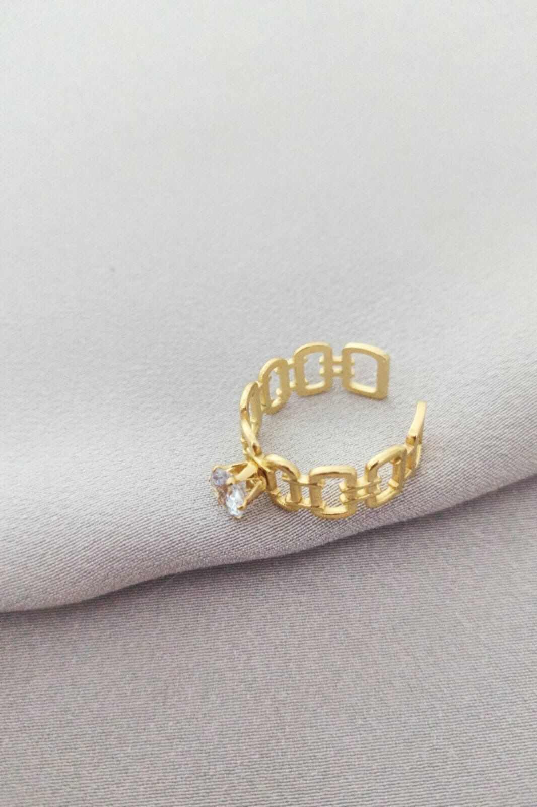 Çelik yüzük gold
